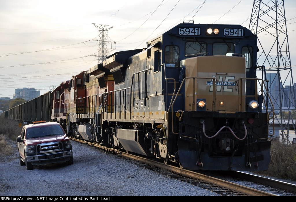 Rock empties head east behind commuter